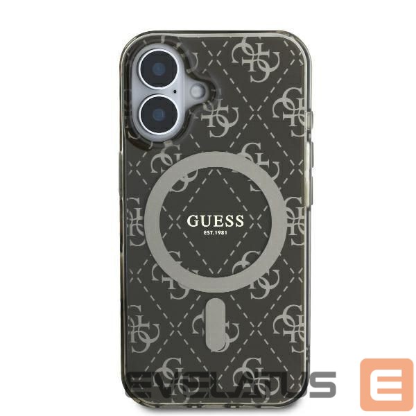 Kitas telefono priedas Guess Guess IML 4G Background MagSafe iPhone 16 Case - Brown