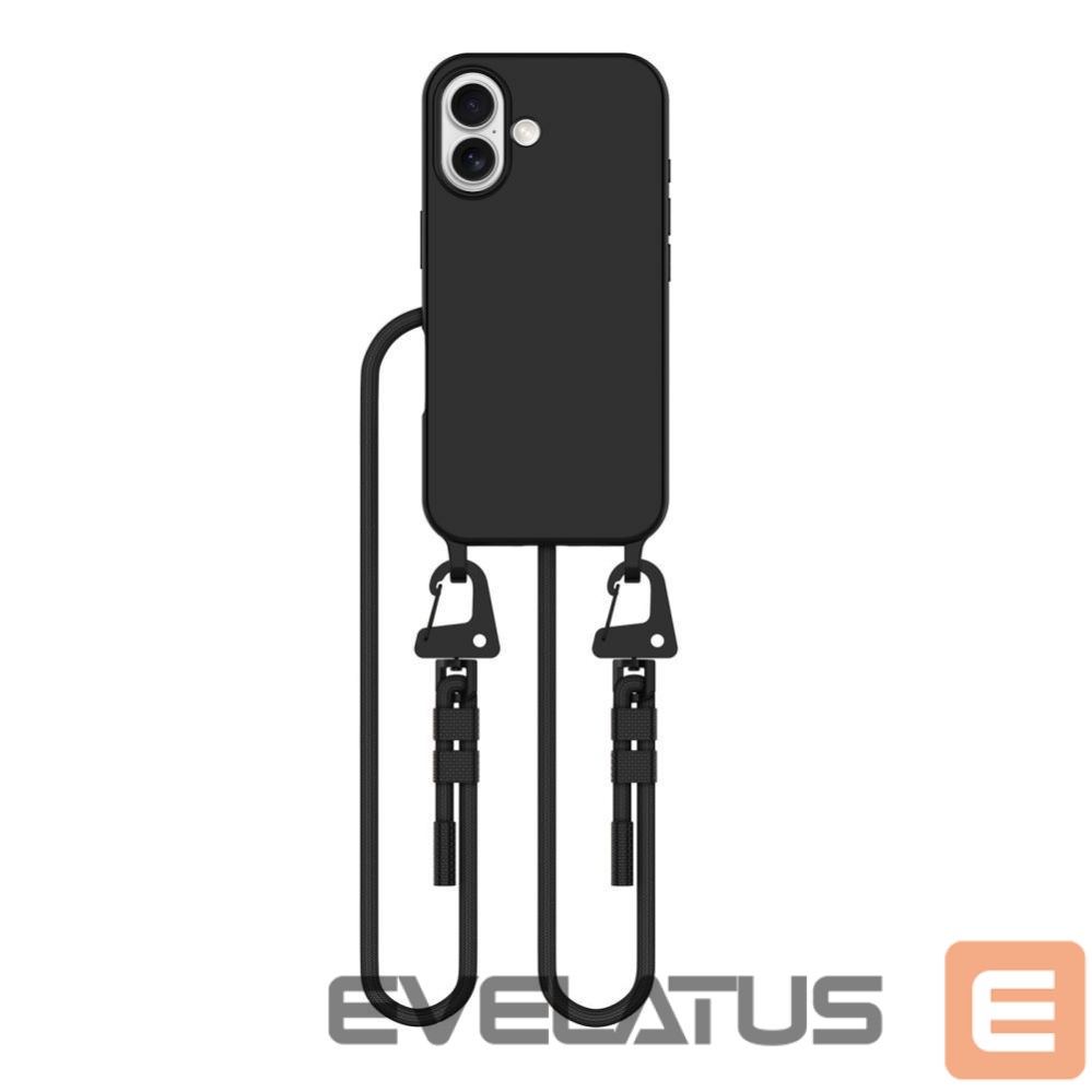 Kitas telefono priedas Tech-Protect Tech-Protect MagNecklace MagSafe iPhone 16 Case - Black