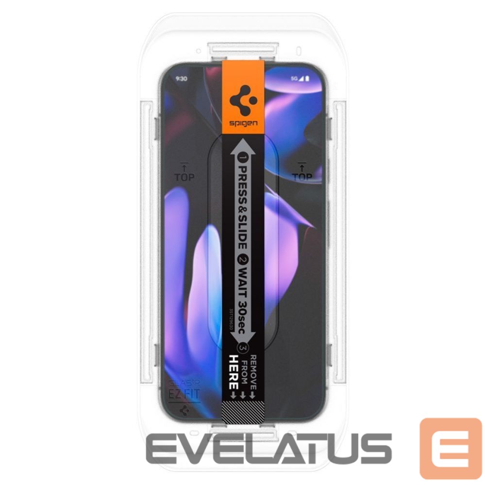 Kitas telefono priedas Spigen Spigen Glas.tR EZ Fit Tempered Glass with Applicator for Google Pixel 10 / 10 Pro / 9 / 9 Pro (2 pcs.)