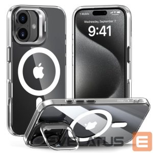 Kitas telefono priedas Tech-Protect  Tech-Protect MagStand MagSafe iPhone 16 Case - Clear 