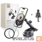 Kitas telefono priedas Tech-Protect  Tech-Protect MM15W-V6 15W Car Charger Holder with MagSafe for Dashboard and Air Vent - Black 