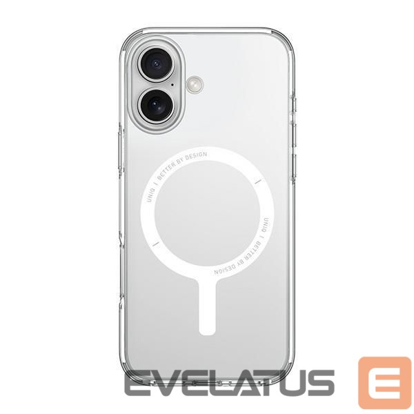 Kitas telefono priedas UNIQ Uniq Clario iPhone 16 6.1" Magclick Charging case transparent/lucent clear