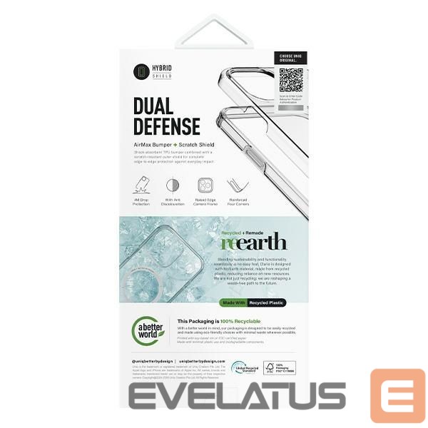 Kitas telefono priedas UNIQ Uniq Clario iPhone 16 6.1" Magclick Charging case transparent/lucent clear