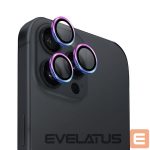 Kitas telefono priedas UNIQ  Uniq Optix Aluminum Camera Lens Protector iPhone 16 Pro 6.3" / 16 Pro Max 6.9" iridescent camera lens glass with applicator 