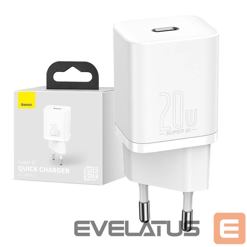 Adapteriai Baseus Baseus Super Si Quick Charger 1C 20W (white)