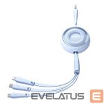Kabelis Joyroom  3in1 Joyroom Colorful USB to USB-C/Lightning/Micro USB cable 3.5A, 1m (blue) 