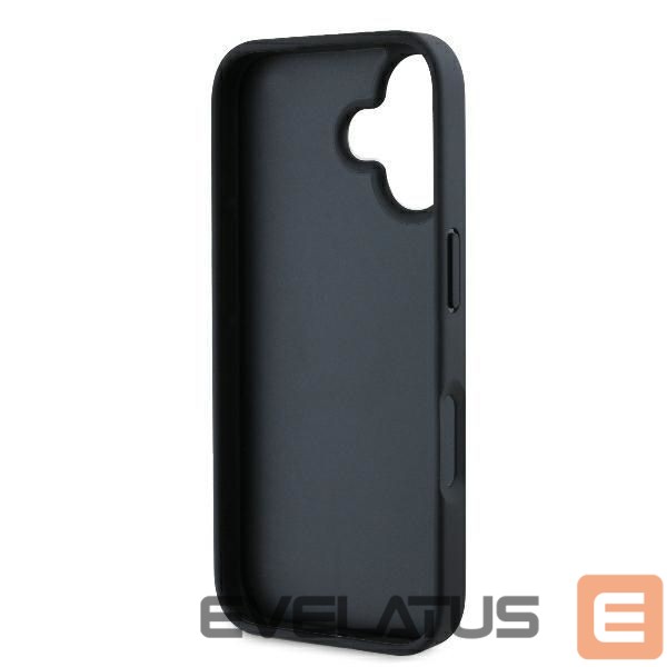 Kitas telefono priedas Karl Lagerfeld Karl Lagerfeld Monogram Karl Head Pin iPhone 16 Case - Black