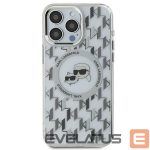 Kitas telefono priedas Karl Lagerfeld  Karl Lagerfeld IML Monogram Karl & Choupette Head MagSafe iPhone 16 Pro Case - Clear 
