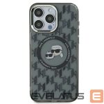 Kitas telefono priedas Karl Lagerfeld  Karl Lagerfeld IML Monogram Karl & Choupette Head MagSafe iPhone 16 Case - Black 