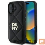 Kitas telefono priedas DKNY  DKNY Quilted Stack Logo iPhone 16 Case - Black 