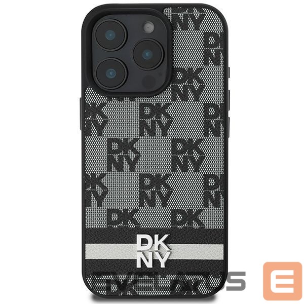 Kitas telefono priedas DKNY DKNY Checkered Pattern & Printed Stripes Case for iPhone 16 Pro Max - Black