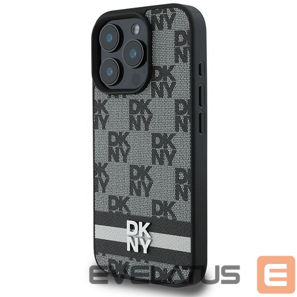 Kitas telefono priedas DKNY DKNY Checkered Pattern & Printed Stripes Case for iPhone 16 Pro Max - Black