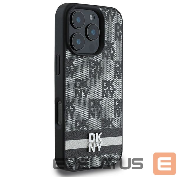 Kitas telefono priedas DKNY DKNY Checkered Pattern & Printed Stripes Case for iPhone 16 Pro Max - Black