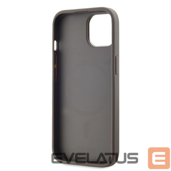 Kitas telefono priedas DKNY DKNY Leather Checkered Mono Pattern MagSafe iPhone 15 Case - Beige