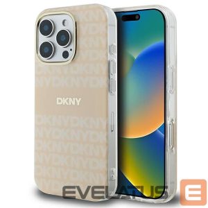 Kitas telefono priedas DKNY  DKNY Repeat Texture Pattern & Stripe MagSafe iPhone 16 Pro Case - Pink 