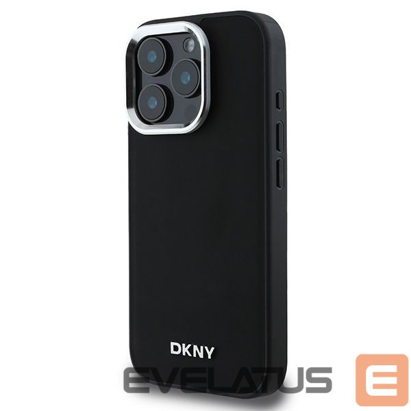 Kitas telefono priedas DKNY DKNY Plain Silver Logo MagSafe iPhone 16 Pro Case - Black