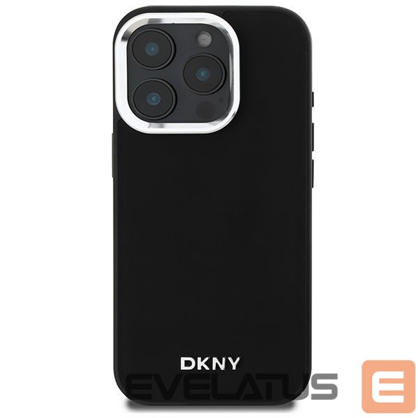 Kitas telefono priedas DKNY DKNY Plain Silver Logo MagSafe iPhone 16 Pro Case - Black