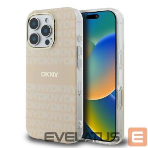 Kitas telefono priedas DKNY  DKNY Repeat Texture Pattern With Stripe iPhone 16 Pro Max Case - Pink 