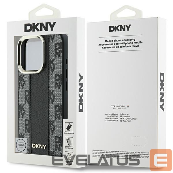Kitas telefono priedas DKNY Apple DKNY Checkered Pattern Magsafe iPhone 16 Pro Max Case - Black