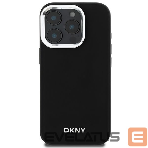 Kitas telefono priedas DKNY DKNY Plain Silver Logo MagSafe iPhone 16 Pro Max Case - Black