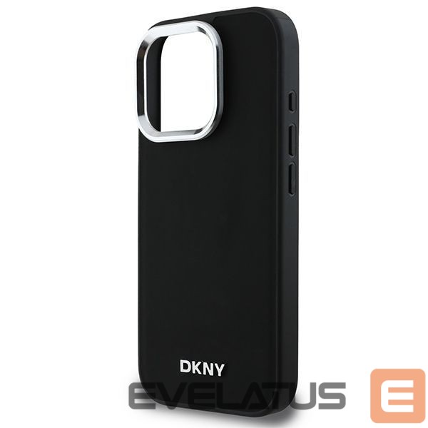 Kitas telefono priedas DKNY DKNY Plain Silver Logo MagSafe iPhone 16 Pro Max Case - Black
