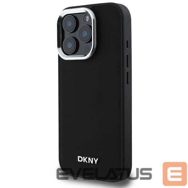 Kitas telefono priedas DKNY DKNY Plain Silver Logo MagSafe iPhone 16 Pro Max Case - Black
