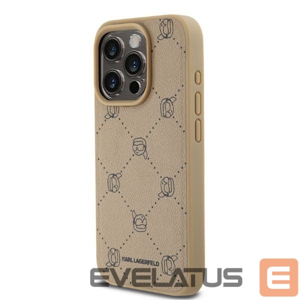 Kitas telefono priedas Karl Lagerfeld Karl Lagerfeld Magsafe Karl Head Case for iPhone 15 Pro Max - Beige