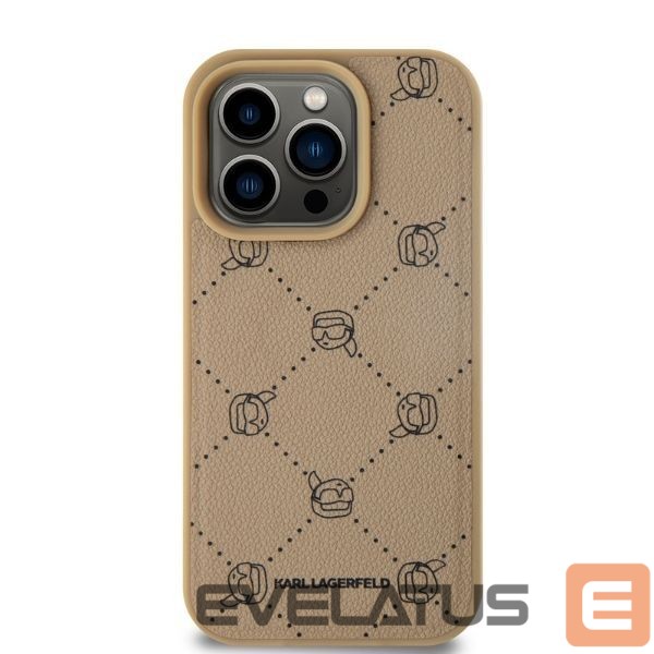 Kitas telefono priedas Karl Lagerfeld Karl Lagerfeld Magsafe Karl Head Case for iPhone 15 Pro Max - Beige
