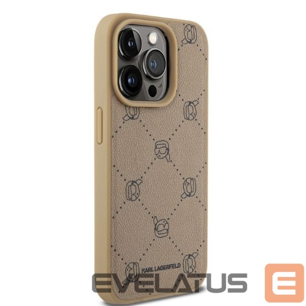 Kitas telefono priedas Karl Lagerfeld Karl Lagerfeld Magsafe Karl Head Case for iPhone 15 Pro Max - Beige