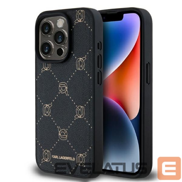 Kitas telefono priedas Karl Lagerfeld Karl Lagerfeld Magsafe Karl Head Case for iPhone 15 Pro Max - Black