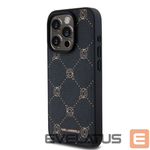 Kitas telefono priedas Karl Lagerfeld Karl Lagerfeld Magsafe Karl Head Case for iPhone 15 Pro Max - Black