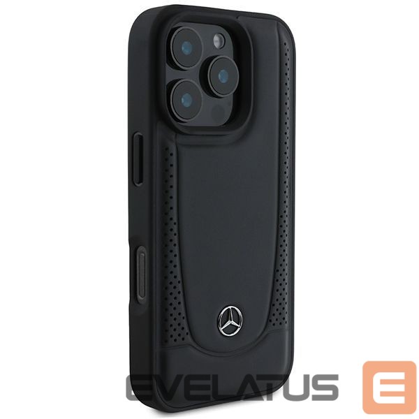 Kitas telefono priedas Mercedes-Benz Mercedes Leather Urban Case for iPhone 16 Pro Max - Black