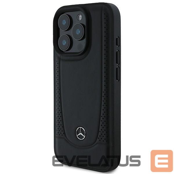Kitas telefono priedas Mercedes-Benz Mercedes Leather Urban Case for iPhone 16 Pro Max - Black