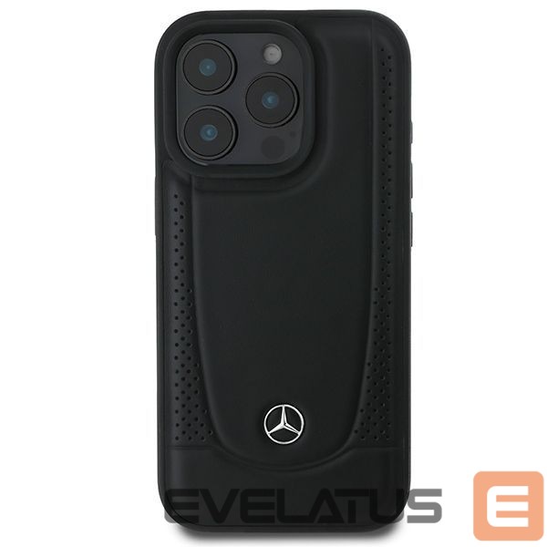 Kitas telefono priedas Mercedes-Benz Mercedes Leather Urban Case for iPhone 16 Pro Max - Black