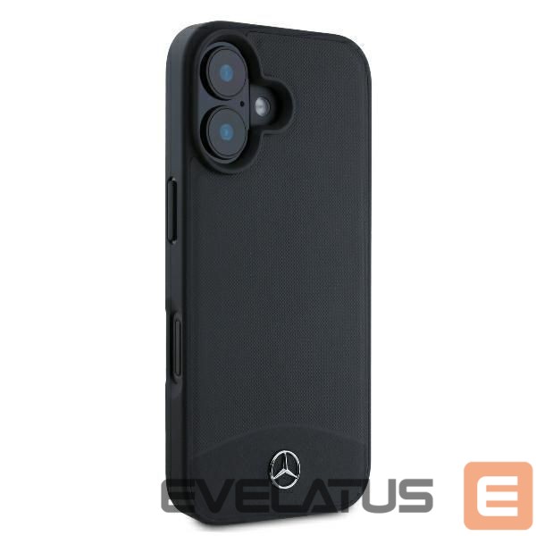 Kitas telefono priedas Mercedes-Benz Mercedes Textured And Plain Leather MagSafe case for iPhone 16 - black