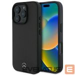 Kitas telefono priedas Mercedes-Benz  Mercedes Textured And Plain Leather MagSafe case for iPhone 16 Pro Max - black 