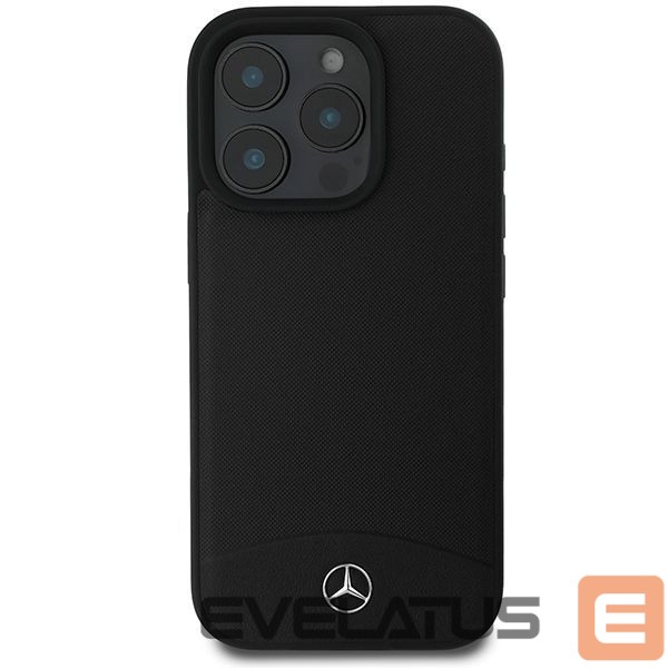 Kitas telefono priedas Mercedes-Benz Mercedes Textured And Plain Leather MagSafe case for iPhone 16 Pro Max - black