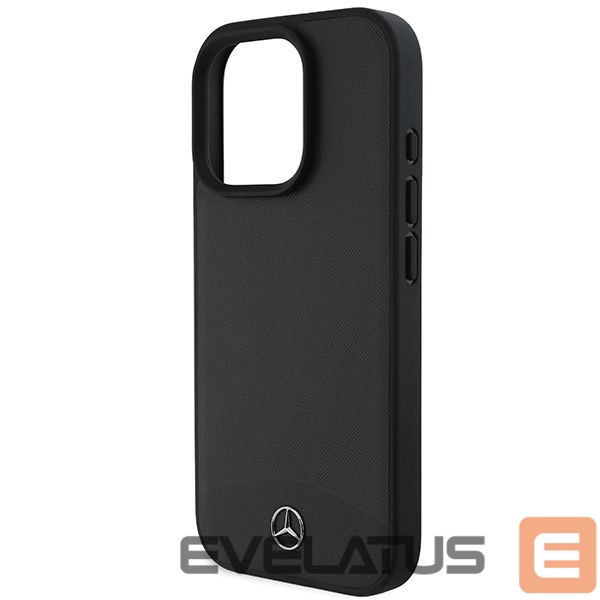 Kitas telefono priedas Mercedes-Benz Mercedes Textured And Plain Leather MagSafe case for iPhone 16 Pro Max - black