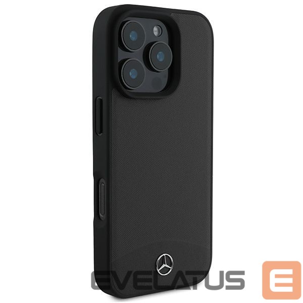 Kitas telefono priedas Mercedes-Benz Mercedes Textured And Plain Leather MagSafe case for iPhone 16 Pro Max - black