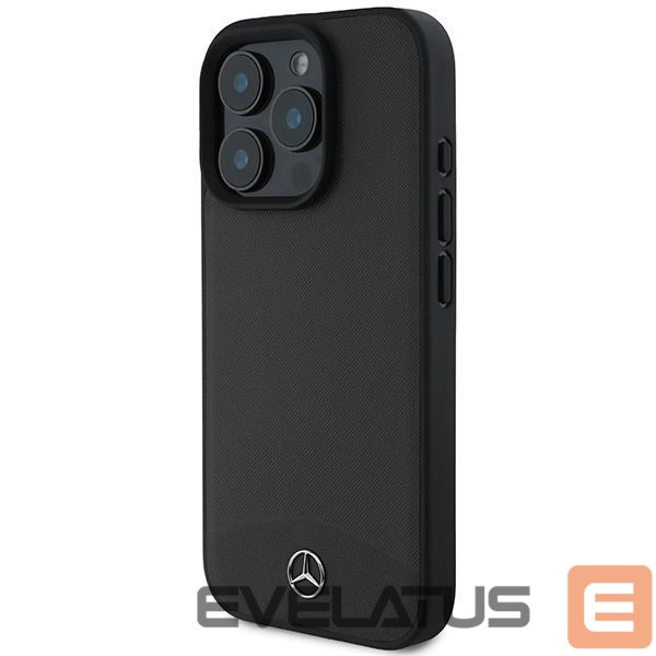Kitas telefono priedas Mercedes-Benz Mercedes Textured And Plain Leather MagSafe case for iPhone 16 Pro Max - black