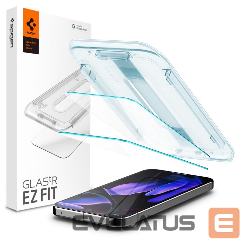 Kitas telefono priedas Spigen Spigen Glas.tR EZ Fit Tempered Glass with Applicator for Google Pixel 9 Pro XL (2 pcs.)