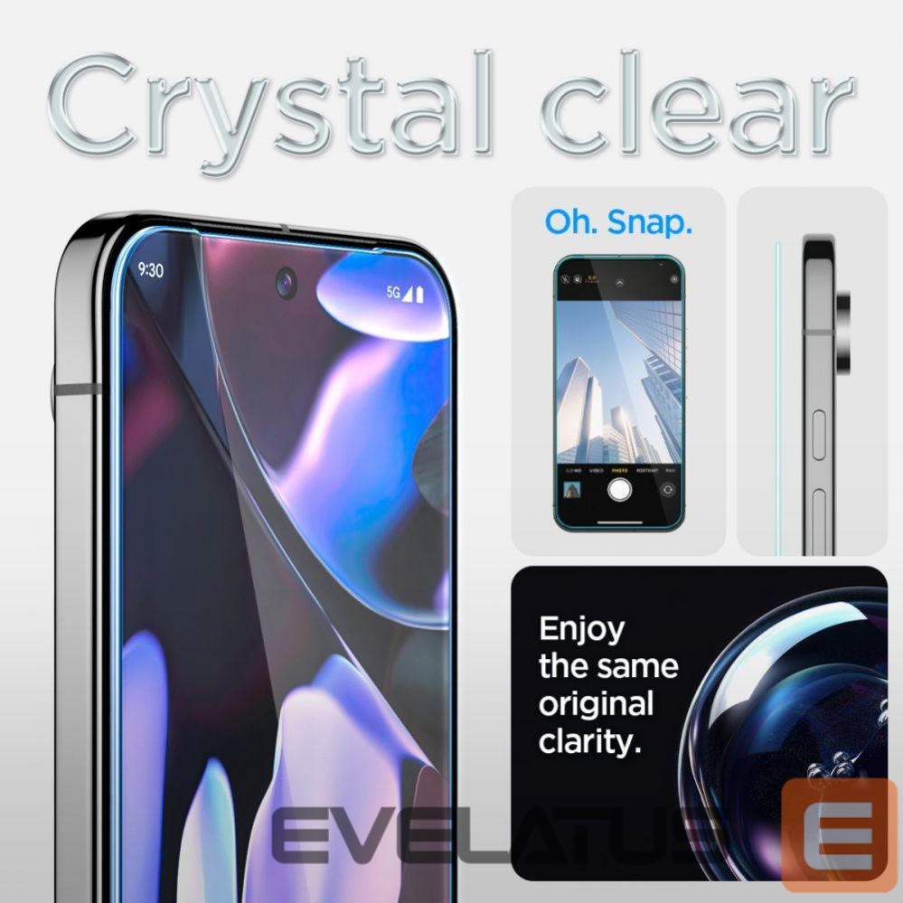Kitas telefono priedas Spigen Spigen Glas.tR EZ Fit Tempered Glass with Applicator for Google Pixel 9 Pro XL (2 pcs.)