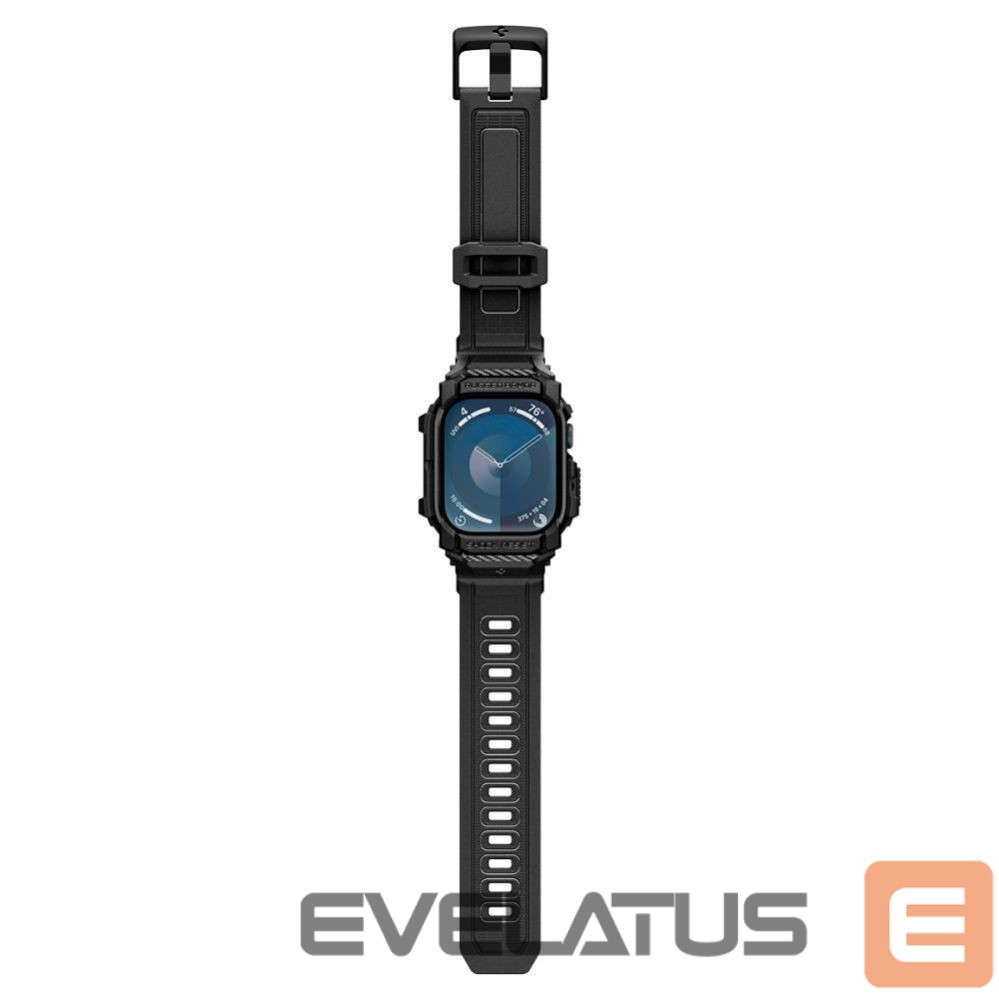 Kitas telefono priedas Spigen Spigen Rugged Armor Pro Apple Watch 10 (42mm) Strap Case - Black