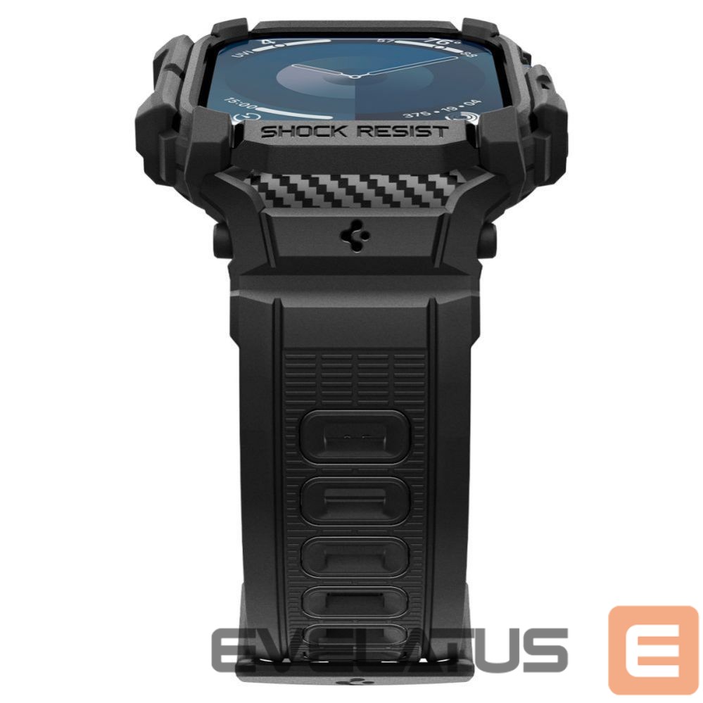 Kitas telefono priedas Spigen Spigen Rugged Armor Pro Apple Watch 10 (42mm) Strap Case - Black