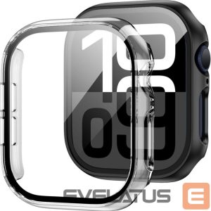 Kitas telefono priedas Tech-Protect  Tech-Protect Defense360 Tempered Glass Case for Apple Watch 10 (46mm) - Clear 