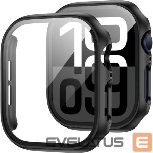 Kitas telefono priedas Tech-Protect  Tech-Protect Defense360 Tempered Glass Case for Apple Watch 10 (42mm) - Black 