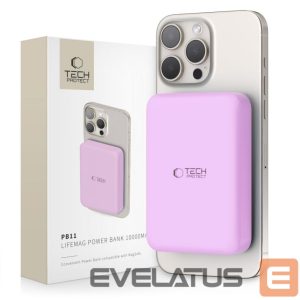 Kitas telefono priedas Tech-Protect  Tech-Protect LifeMag MagSafe PB11 10000mAh Power Bank - Pink 