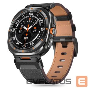 Kitas telefono priedas Tech-Protect  Tech-Protect Delta Pro Leather Strap for Samsung Galaxy Watch Ultra (47mm) - Black 