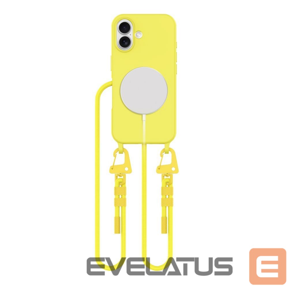 Kitas telefono priedas Tech-Protect Tech-Protect MagNecklace MagSafe Case with Lanyard for iPhone 16 - Yellow