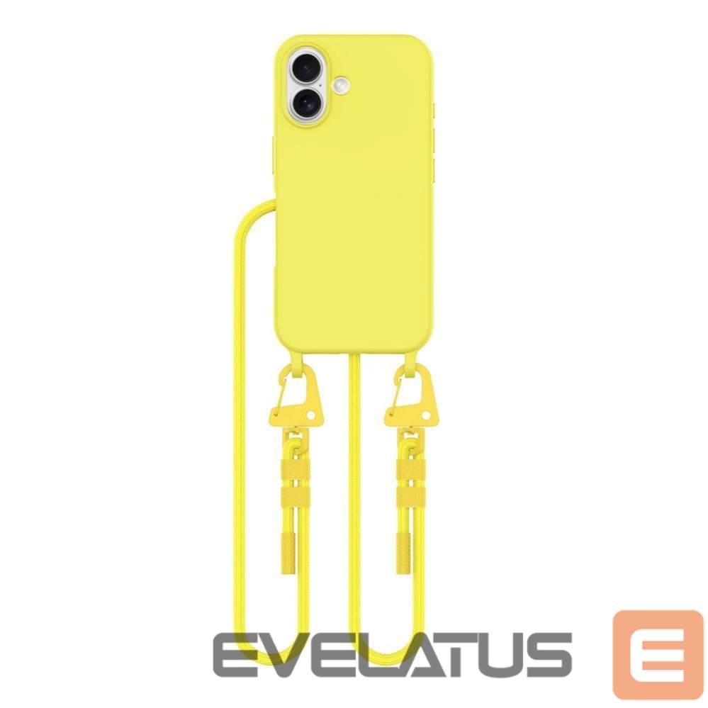 Kitas telefono priedas Tech-Protect Tech-Protect MagNecklace MagSafe Case with Lanyard for iPhone 16 - Yellow